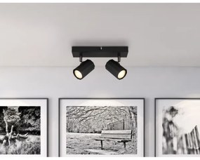 Globo 57918-2B - Faretto JAMES 2xGU10/25W/230V nero