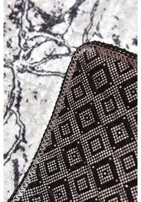 SET 2x Tappeto bagno MARBLE 60x100 cm bianco/nero