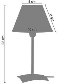 Tosel  Lampade d’ufficio lampada da comodino tondo metallo rosso  Tosel