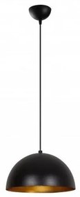 Lampada a sospensione su cavo SIVANI 1xE27/40W/230V Ø 30 cm nero/ramato
