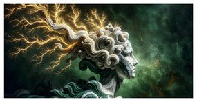 Quadro su tela – Donna mistica con fulmini nei capelli