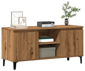 Mobile Tv Rovere Artigianale 102x35x50 Cm İn Legno Multistrato /