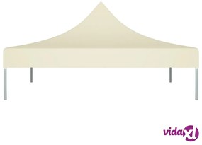 vidaXL Tetto per Tendone per Feste 2x2 m Crema 270 g/m²