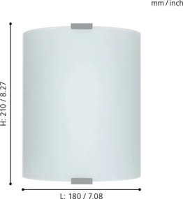 EGLO 84028 - Plafoniera GRAFIK 1xE27/60W bianco