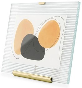 Cornice dorata in vetro verticale con sostegno 19x23 cm Flute – Umbra