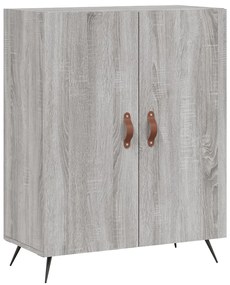 Credenza Grigio Sonoma 69,5x34x180 cm in Legno Multistrato