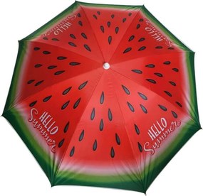 ombrellone spiaggia poliestere uv 200/32 decoro anguria e fenicottero