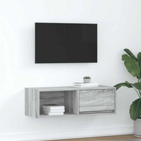 Mobile Porta Tv Grigio Sonoma 80x31x25,5 Cm Legno Multistrato /