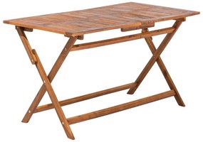 Tavolo legno di acacia 140x75cm CENTO Beliani