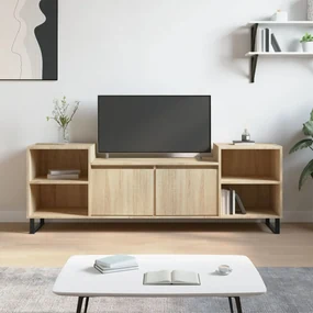Mobile Porta Tv Rovere Sonoma 160x35x55 Cm Legno Multistrato /