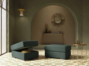 Sun pouf apribile contenitore in tessuto smacchiabile ad acqua T05 verde