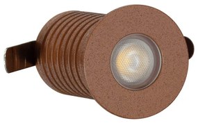 Faretto Segnapasso LED 3W IP67 Corten Professional Colore Bianco Caldo 2.700K