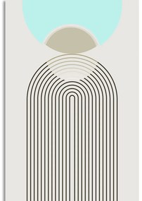 Quadro su tela – Arcobaleno del futuro Mid-Century
