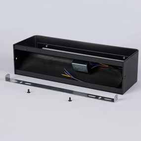 Brilagi - Applique da esterno DONNANI a LED, 12W/230V, 30 cm, nera, IP44