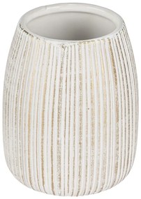 Portaspazzolino bianco/dorato in ceramica Pascoli – Wenko