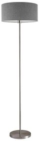 Lampada da terra LED TUNJA 1xE27/20W/230V Ø 38 cm cromo satinato/grigio