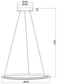 Globo 67192-29 - Lampadario LED su filo RALPH LED/29W/230V