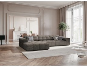 Divano angolare in grigio scuro (con penisola a sinistra) Chicago – Cosmopolitan Design