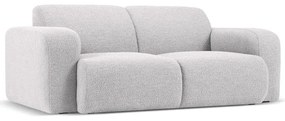 Divano in tessuto bouclé grigio chiaro 170 cm Molino - Micadoni Home