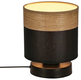 Lampada da tavolo PORTO 1xE27/60W/230V nero/marrone