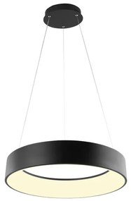 Lampadario LED moderno Noah nero Ø60cm, luce con 3 temperature di colore 8000 lumen, LUCE AMBIENTE DESIGN