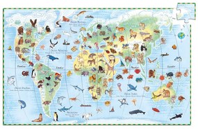 Un puzzle e un gioco di osservazione - animali del mondo - 200 pezzi