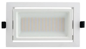Faro LED da Incasso 44W Foro 210x130 Bianco con driver Philips Colore Bianco Caldo 3.000K