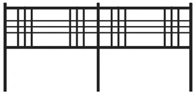 Testiera in metallo nero 200 cm