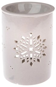 Lampada per aromaterapia in porcellana grigia, altezza 12,2 cm - Dakls