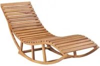 Lettino a Dondolo in Legno Massello di Teak cod mxl 24885