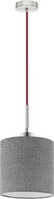 Eglo - Lampadario LED a sospensione con cavo TUNJA 1xE27/60W/230V grigio