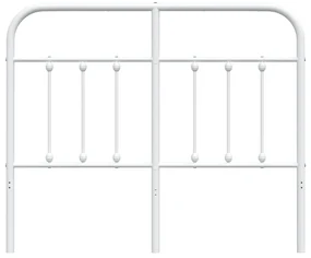 Testiera in metallo bianco 120 cm