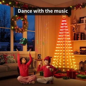 Govee-LED RGBIC Albero di Natale con stella LED/15W/230V IP65 1,8m Matter Wi-Fi