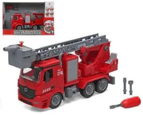 Camion Pompieri con Luci e Suoni Diy Assembly 37 x 25 cm (37 x 25 cm)