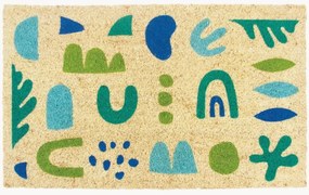 Zerbino in cocco dipinto a mano Sea Glass