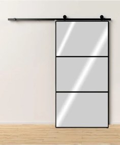 Anta per porta scorrevole Reflex in alluminio nero L 96 x H 220 cm