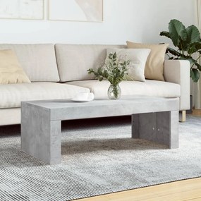 Tavolino Salotto Grigio Cemento 102x50x36 Cm Legno Multistrato /