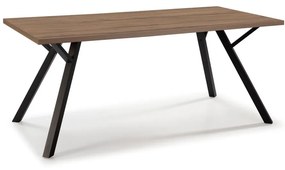 Tavolo da pranzo con piano in legno di noce 90x160 cm Paola - Marckeric