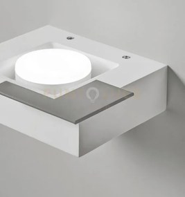 Milet applique da parete 1 luce attacco gx53 ral 7039 180mm