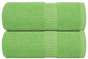 Asciugamani Ospiti 2 Pz Verde Mela 30x50 Cm 360 G/m² Cotone /