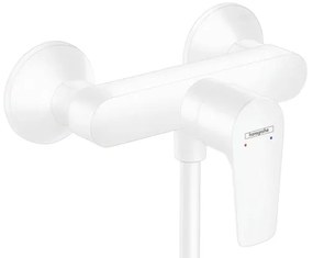 Rubinetto per doccia getto laminare cristallino monocomando Talis E bianco opaco HANSGROHE