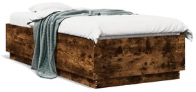 Giroletto Con Luci Led Rovere Fumo 100x200 Cm Legno Multistrato /