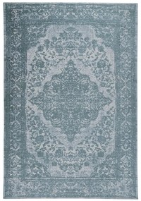 Tappeto New argentella 5 orientale in cotone blu, L 200 x L 140 cm