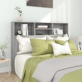 Testiera Con Scomparti Grigio Sonoma 140x19x103,5 Cm /