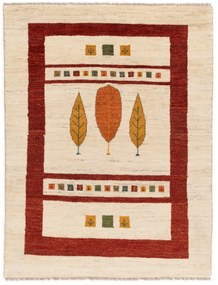 Gabbeh Tappeto 190 x 150 Beige (Iran) Annodato A Mano