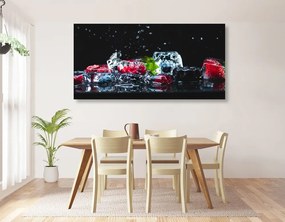 Quadro su tela – Cubetti di ghiaccio alla frutta