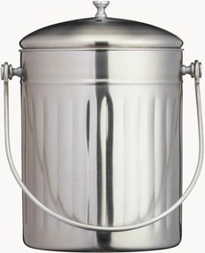 Pattumiera per compost in acciaio inox con filtro antitrasudamento Nina