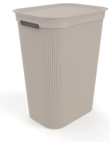 Cesto portabiancheria in plastica beige 50 l Brisen - Rotho