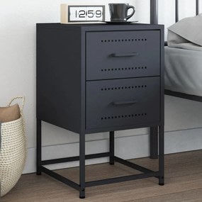 Comodino Antracite 36x39x60,5 Cm İn Acciaio /