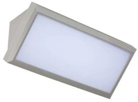 Lampada da parete LED esterna 12W 230V 4000K IP65 grigio